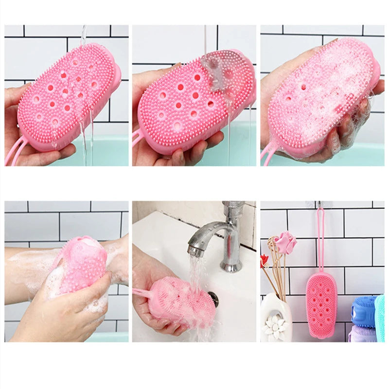 Silicone Body Scrubber with Soap Dispenser