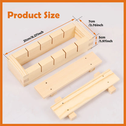 Handcrafted Wooden Sushi Maker Press Mold