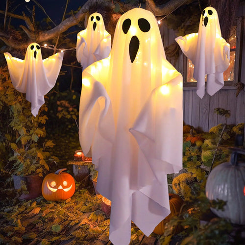 Hanging Halloween Lighted Ghost Decor