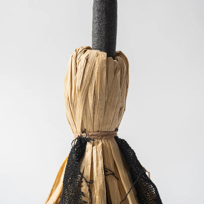Halloween Animated Witch's Broomstick with Lights and Sound
