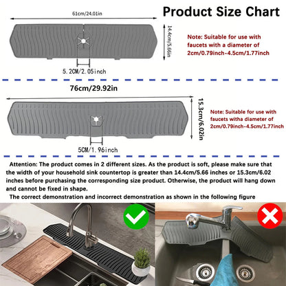 Silicone Kitchen Sink Splash Guard