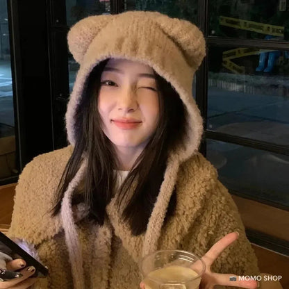 Cute Bear Ear Winter Hat