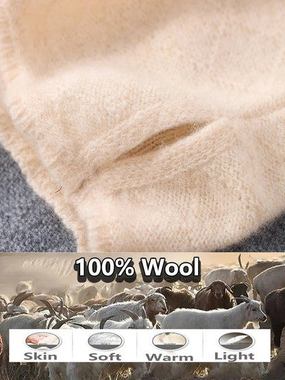 Merino Wool Face Mask and Winter Scarf