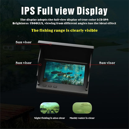 Portable Fish Finder Underwater Fishing Camera with 4.3 inch LCD Monitor