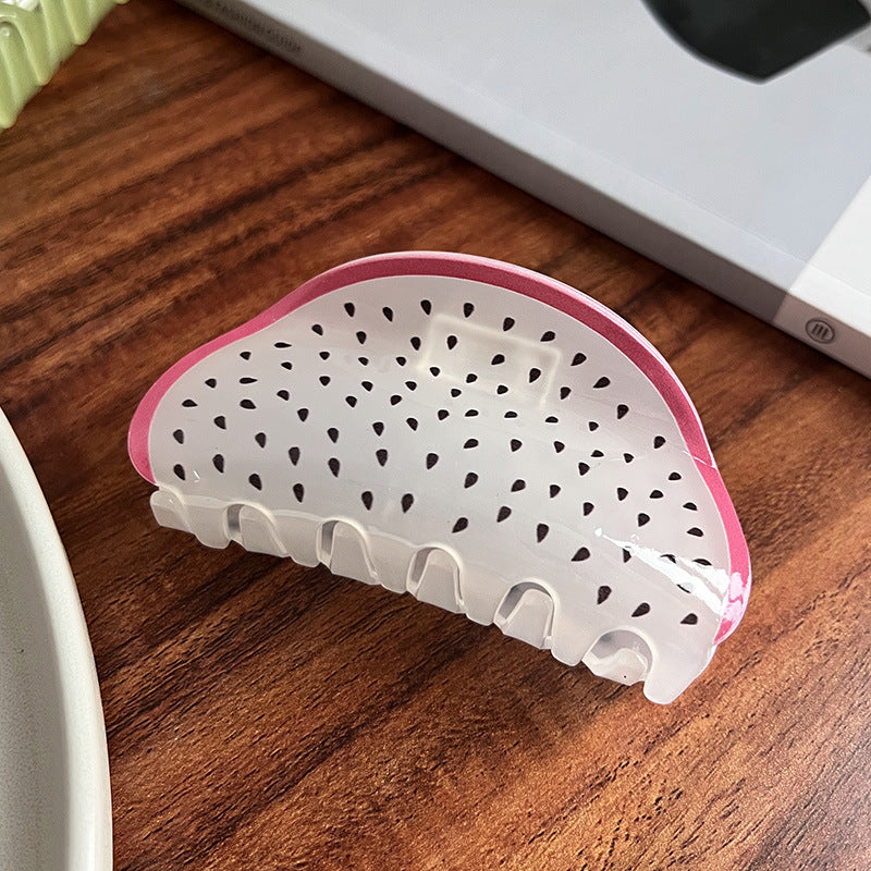 Summer Acrylic Fruit Hair Claw Clip for Women
