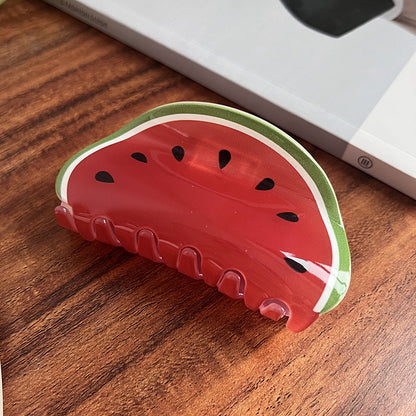 Summer Acrylic Fruit Hair Claw Clip for Women