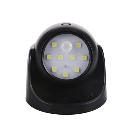 Wireless LED spotlight with motion detector – 360° rotatable & energy-saving