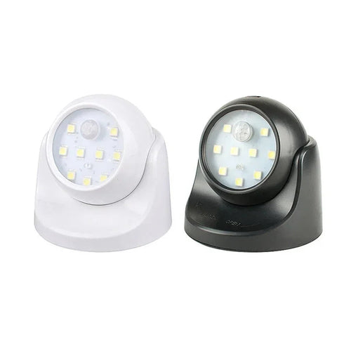 Wireless LED spotlight with motion detector – 360° rotatable & energy-saving