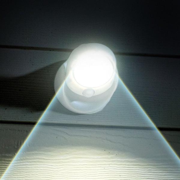 Weatherproof LED outdoor light with motion sensor