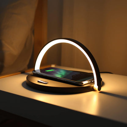 Wireless Charging Lamp for Stylish Lighting and Charging in One