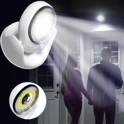 Weatherproof LED outdoor light with motion sensor