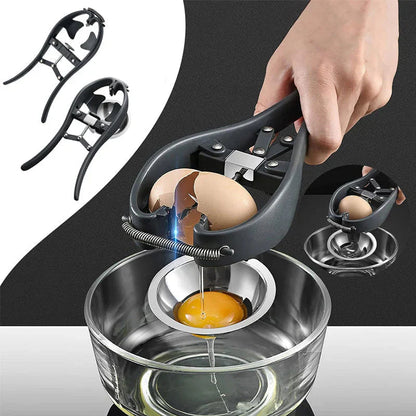 Stainless Steel Egg Cutter with Opening Mechanism