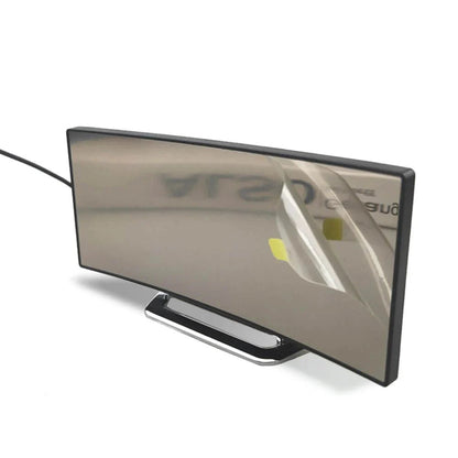 Curved LED Digital Alarm Clock With Mirror Display And Large Screen