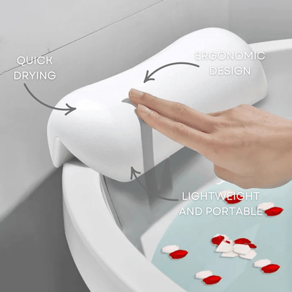 Ergonomic neck and head support for relaxing at home as if you were at a spa