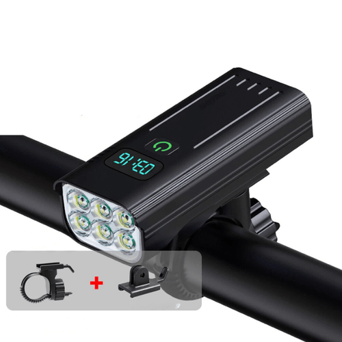 5000 Lumen Bike Light with 12 LEDs & USB-C Rechargeable Battery
