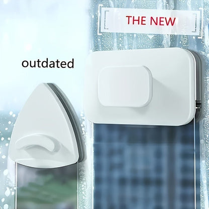 Double-sided magnetic window squeegee for double glazing