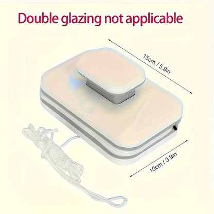 Double-sided magnetic window squeegee for double glazing