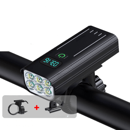 5000 Lumen Bike Light with 12 LEDs & USB-C Rechargeable Battery