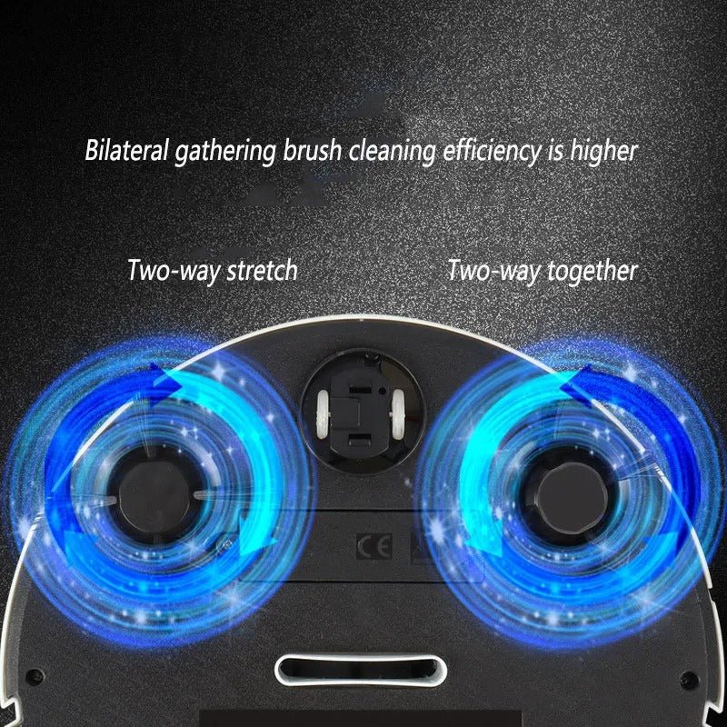 Smart robot vacuum cleaner with ultra-quiet cleaning and HEPA filtration