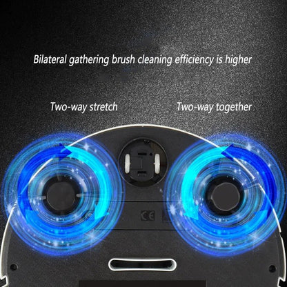 Smart robot vacuum cleaner with ultra-quiet cleaning and HEPA filtration