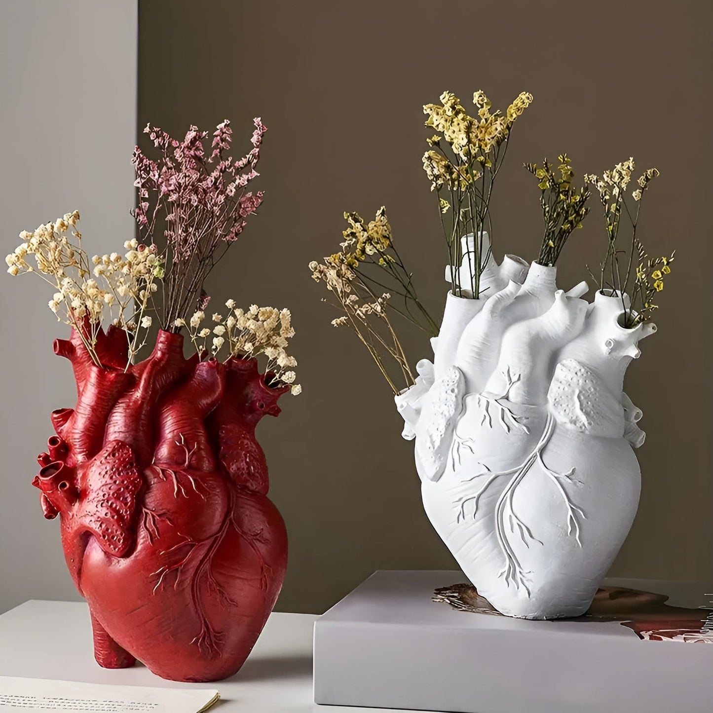Bamboo & Wood Lively Heart-Shaped Vase