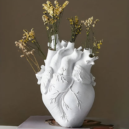 Bamboo & Wood Lively Heart-Shaped Vase