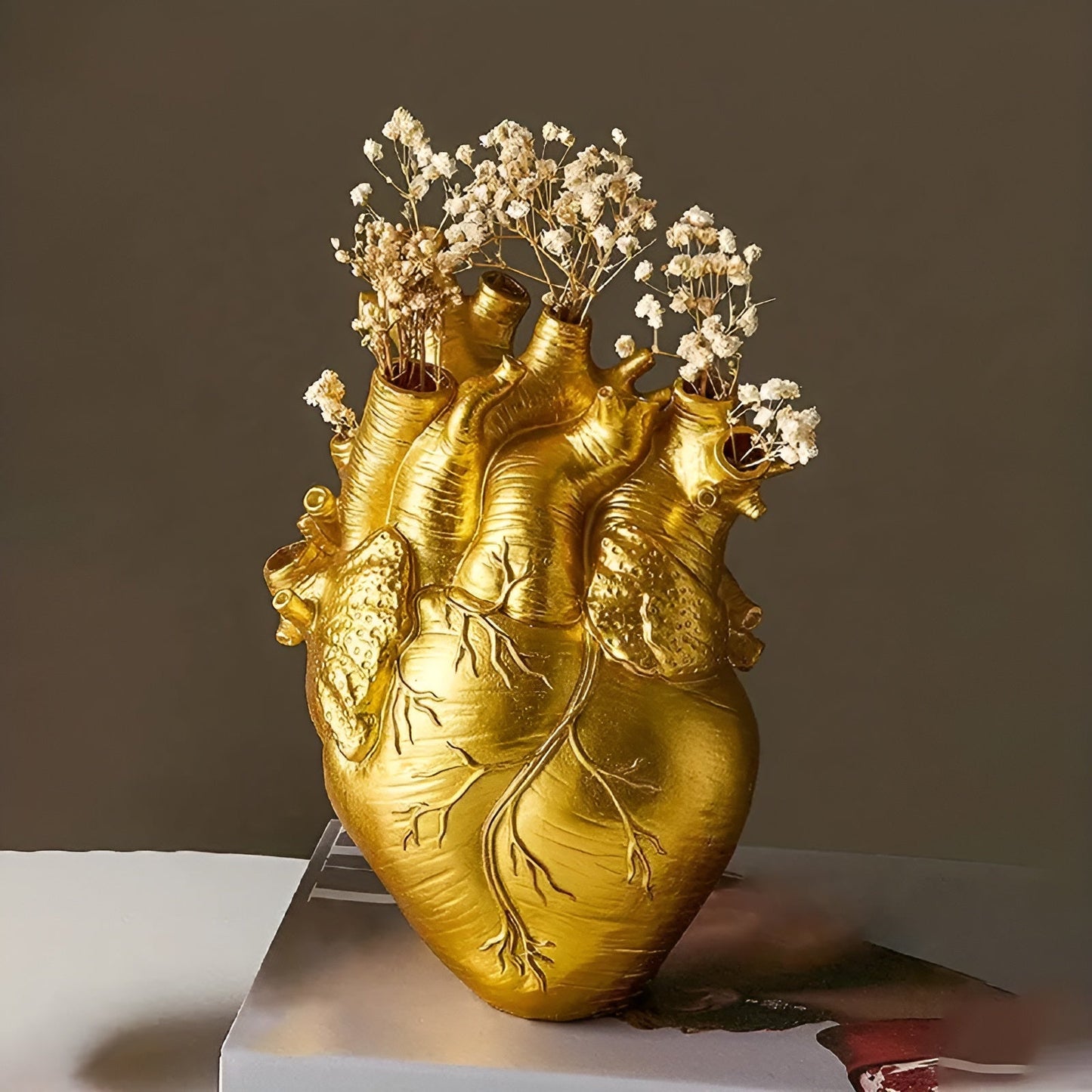 Bamboo & Wood Lively Heart-Shaped Vase