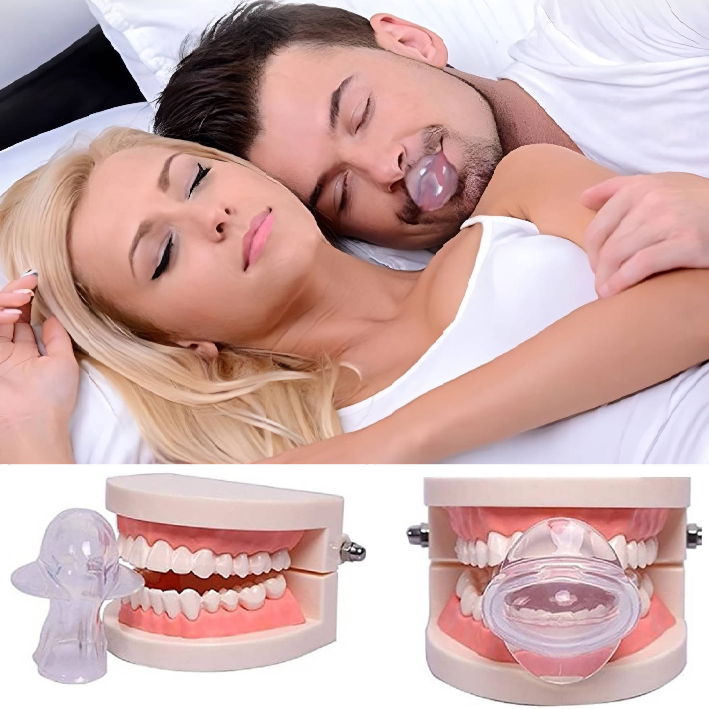 Sleep Apnea Tongue Retainer, Non-Invasive Snoring Relief Aid