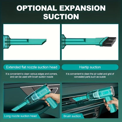 Portable USB Rechargeable Vacuum Cleaner for Car and Home