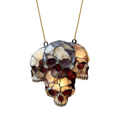 Hanging Skeleton Head Halloween Skull Decoration