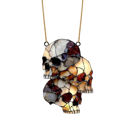 Hanging Skeleton Head Halloween Skull Decoration