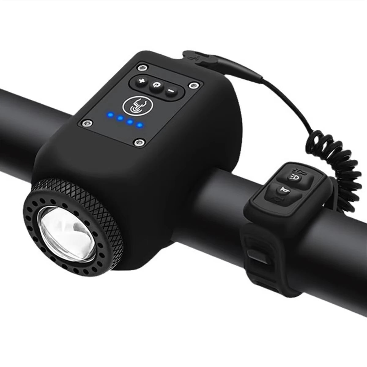 Electric Bike Horn and Front Light