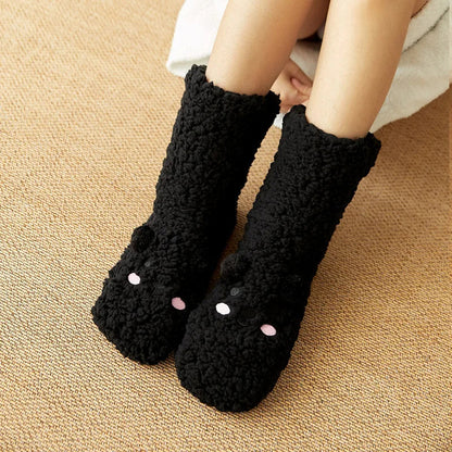Kawaii Bear Fleece Warm Socks