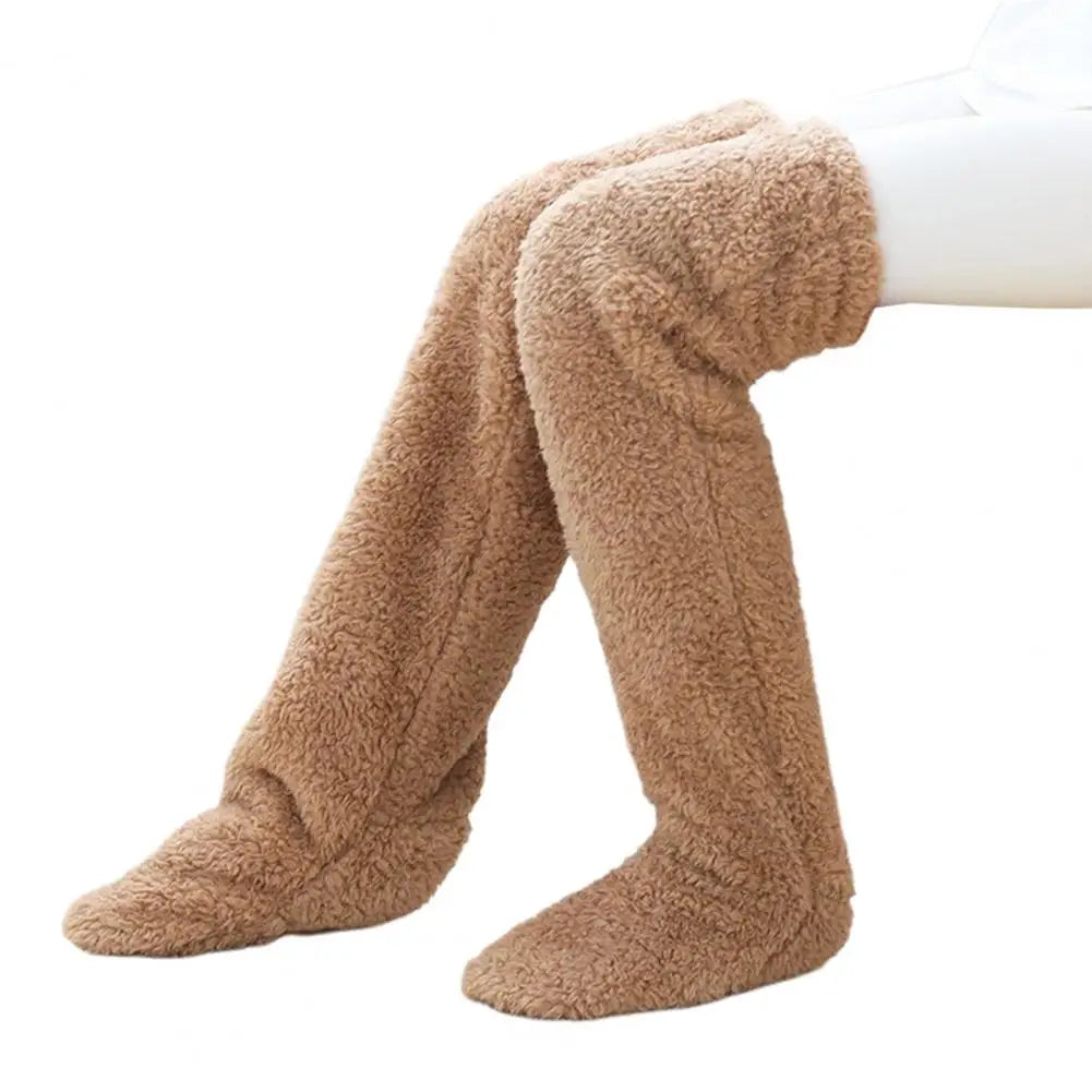 Cozy Fleece Winter Socks Long Warm Stockings