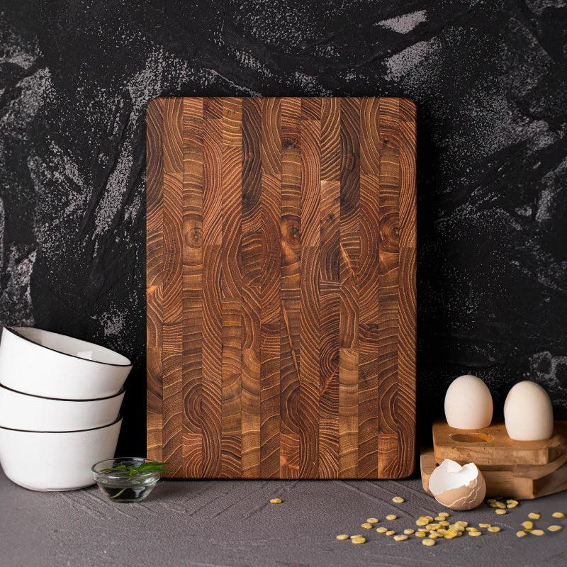 High-quality Wooden Chopping Block  End Grain Cutting Board For Kitchens And Professional Chefs