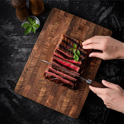 High-quality Wooden Chopping Block  End Grain Cutting Board For Kitchens And Professional Chefs