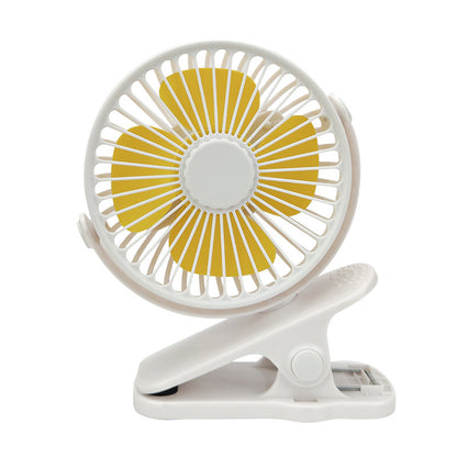 USB Mini Clip Fan - Silent Rechargeable For Dorms