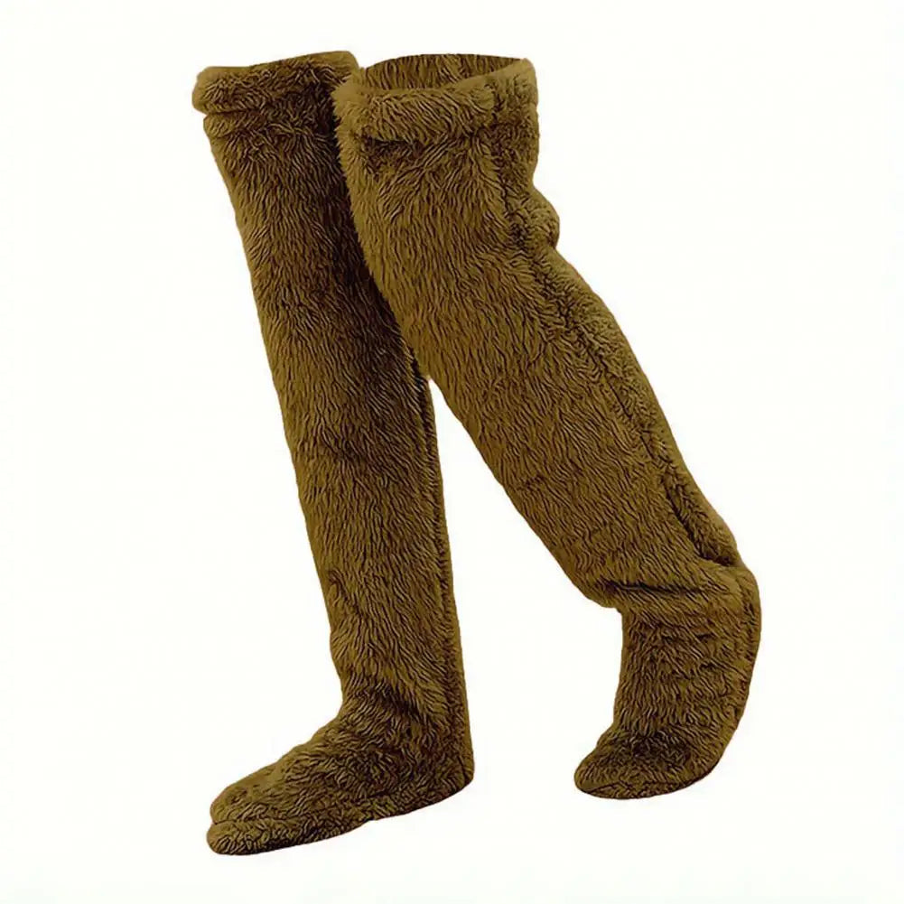 Cozy Fleece Winter Socks Long Warm Stockings