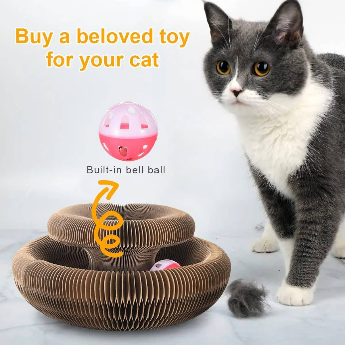 Cat Scratcher with Ball Track