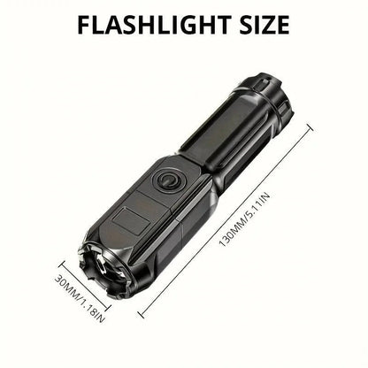 Rechargeable Ultraviolet UV Flashlight, Zoomable