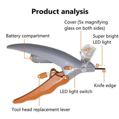 Pet Bail Clipper With Light