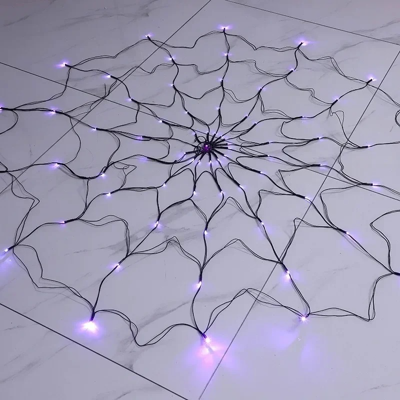 Halloween Spider Web Lights Outdoor