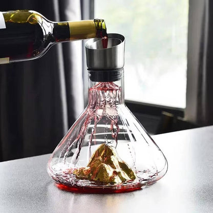 Crystal Glass Wine Decanter Aerator Carafe