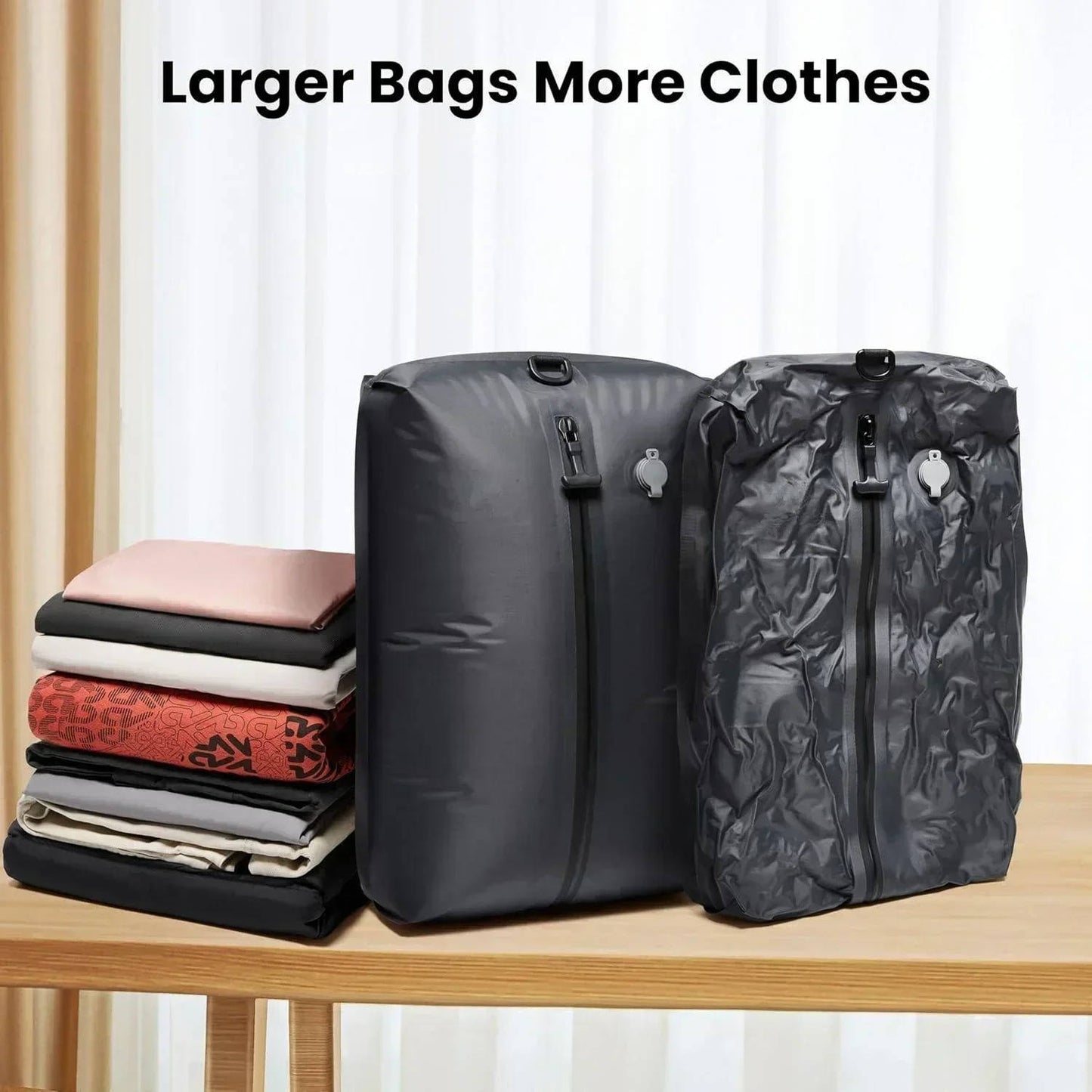 Travel Vacuum Pump And Two Bags