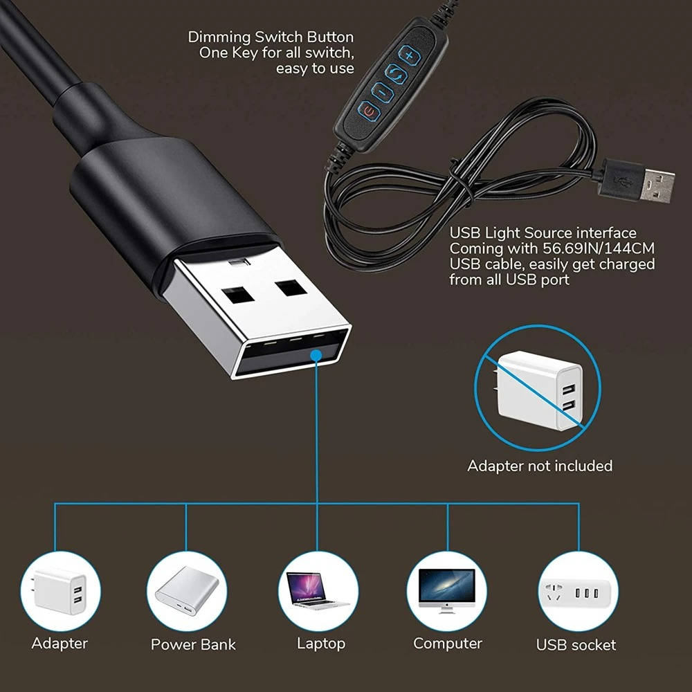 Clamp on Desk Lamp 360° Flexible Eye Friendly