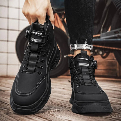 Mens Rugged Heavy Duty Boots Work Shoes