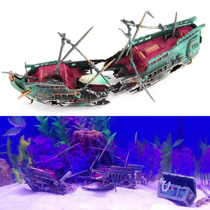 Large Aquarium Decorations - Boat