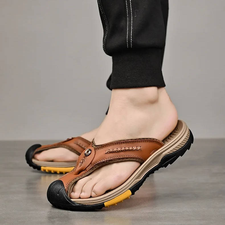 Water Resistant & Lightweight Toe Flip Flops for Men