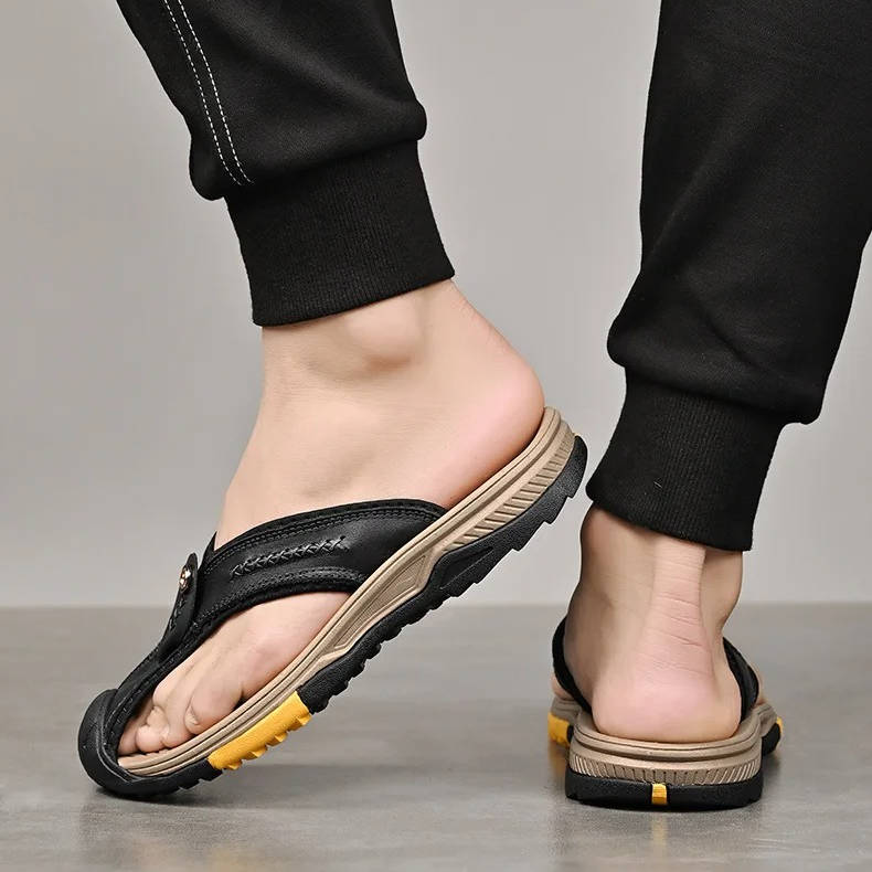Water Resistant & Lightweight Toe Flip Flops for Men