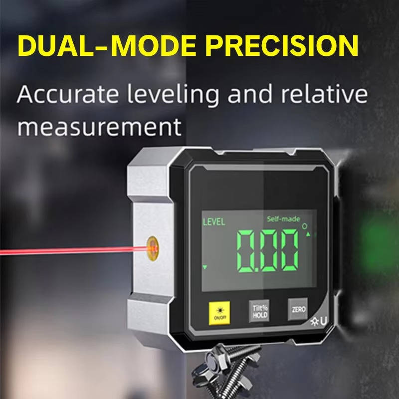 Digital Angle Finder with Laser Level